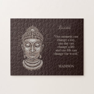 Puzzle Nom et texte personnalisés Citation Bouddha