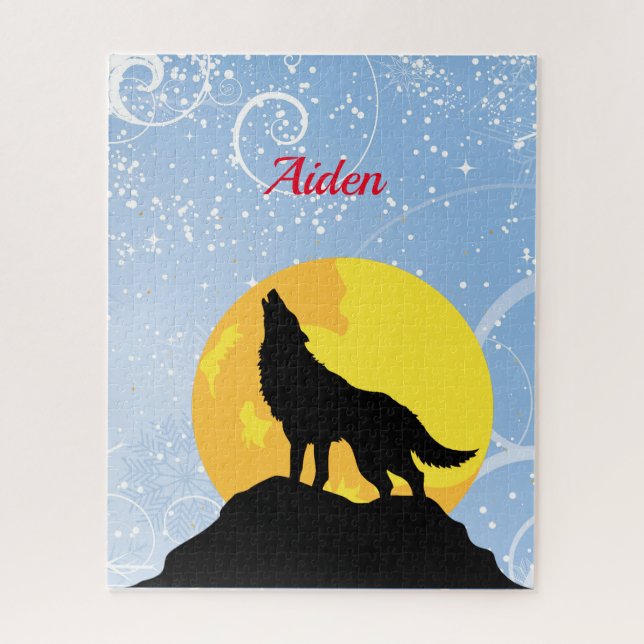 Puzzle Nom personnalisé (Vertical)