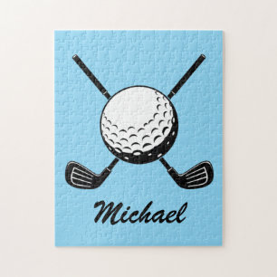 Puzzle Nom personnalisé Boule de golf Boule Golfer Golfin