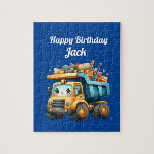 Puzzle Nom personnalisé du garçon Joyeux anniversaire
