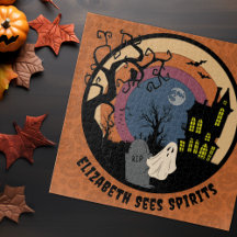 Nom Personnalisé Voit Spirits Halloween Faux Paper