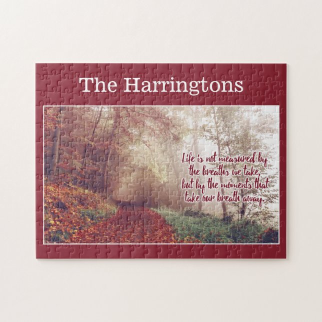 Puzzle nommé fait sur commande de citation de la (Horizontal)