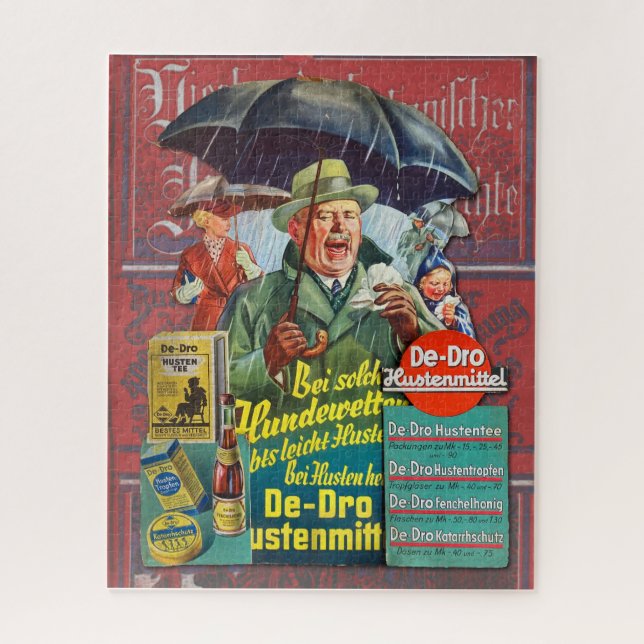 Puzzle NORME DE PUBLICITÉ vintage ALLEMANDE DE PREWAR (Vertical)