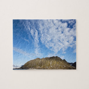 Puzzle Norvège, Svalbard, Nuages au-dessus de falaises es