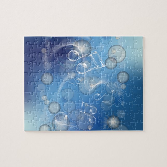 Puzzle Notes musicales en verre d'Imaginaire (Horizontal)