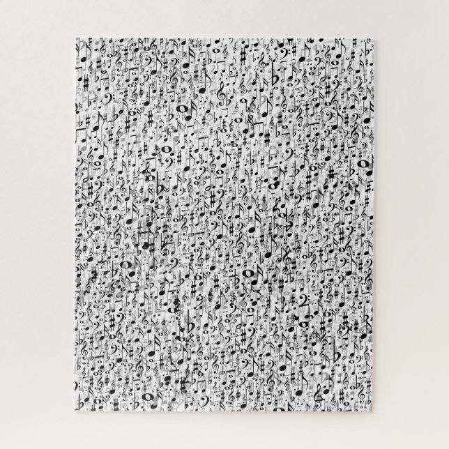 Puzzle Notes musicales fraîches et motif aléatoire de (Vertical)