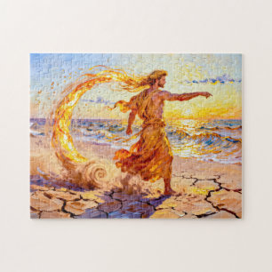 Puzzle Notos Dieu du Vent du Sud de la mythologie grecque