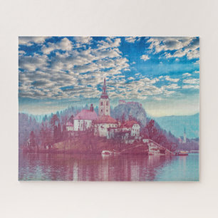 Puzzle Notre-Dame du Lac Lac Bled Slovénie 16x20 520