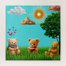 Nounours dans le parc