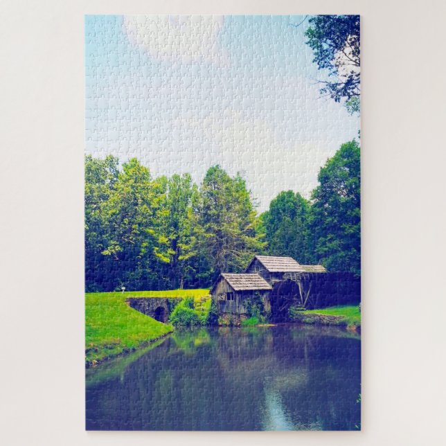 Puzzle Nous adorons The Mill Pond Virginia. (Vertical)