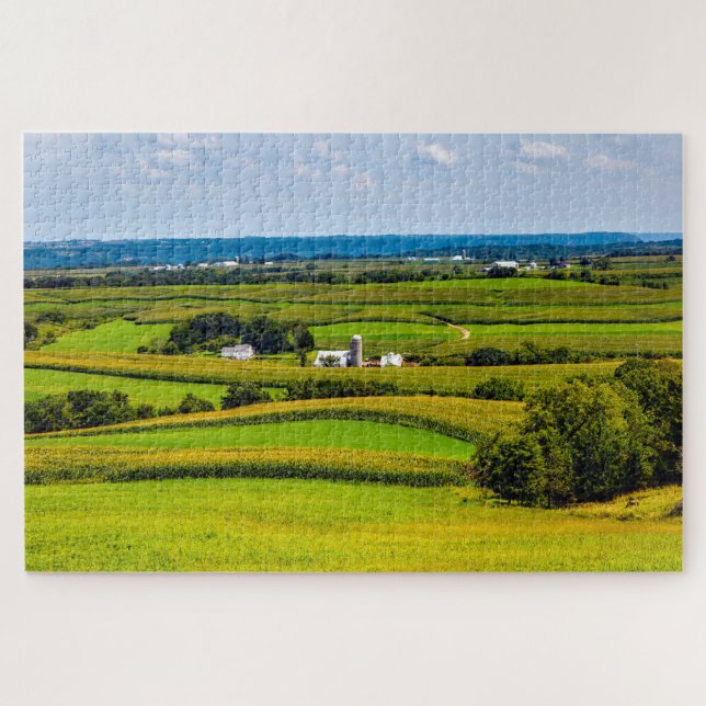 Puzzle Nous aimons les fermes en Iowa. (Horizontal)