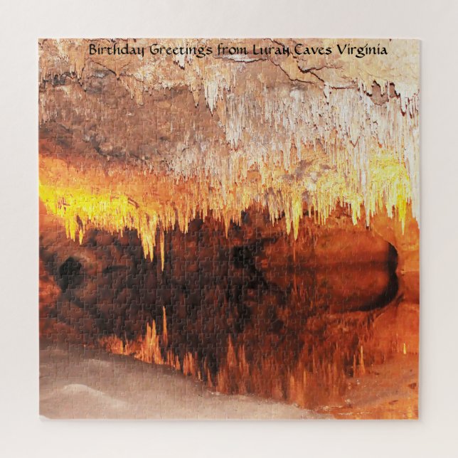 Puzzle Nous aimons les grottes de Luray en Virginie. Puzz (Vertical)