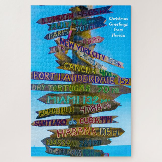 Puzzle Nous aimons les panneaux indicateurs en Floride Pu (Vertical)