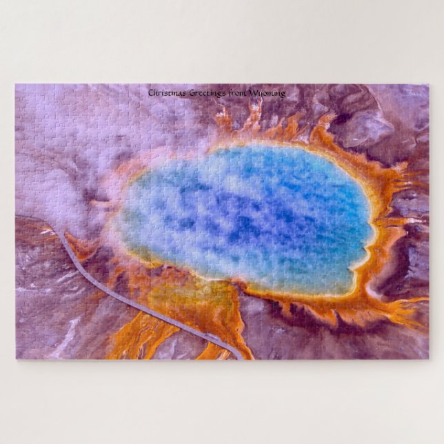 Puzzle Nous aimons les sources thermales du Wyoming. Jigs (Horizontal)