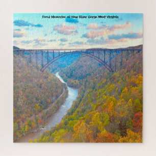 Puzzle Nous aimons New River Gorge West Virginia. Jigsaw 