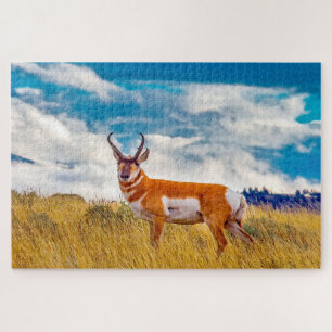Puzzle Nous aimons Prong Horn Deer Wyoming