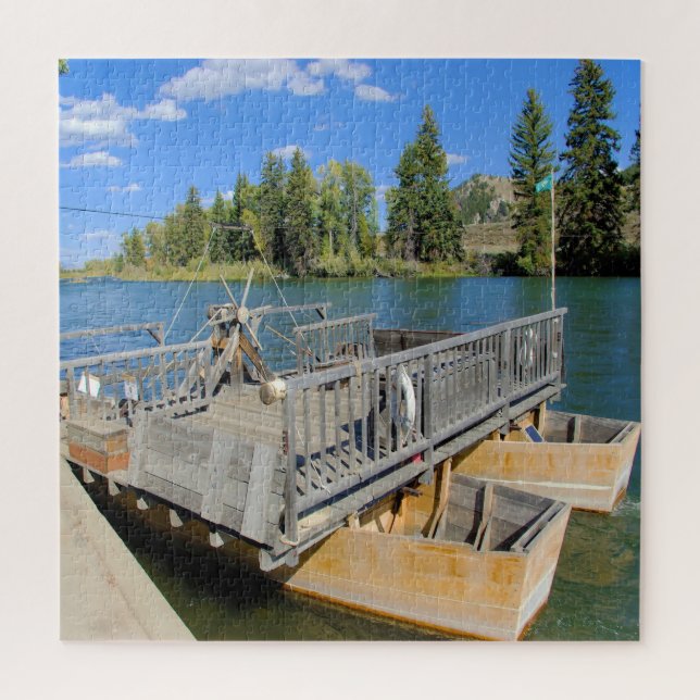 Puzzle Nous aimons Snake River Ferry Wyoming. (Vertical)