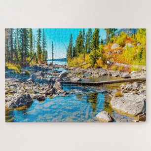 Puzzle Nous aimons Tranquility Lake Wyoming.