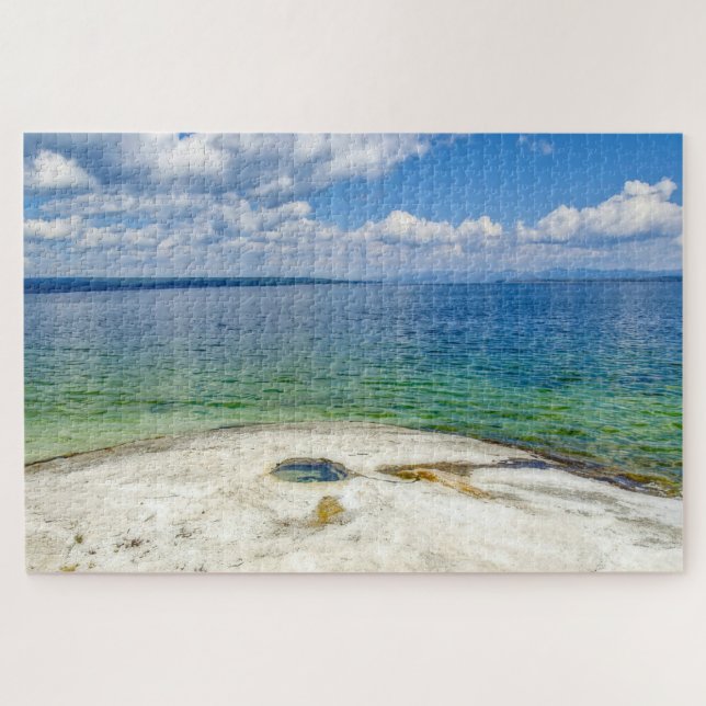 Puzzle Nous aimons Yellowstone Lake Wyoming. (Horizontal)