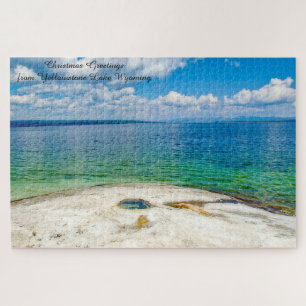 Puzzle Nous aimons Yellowstone Lake Wyoming. Jigsaw Puzzl