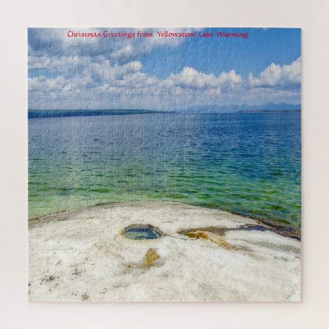 Puzzle Nous Aimons Yellowstone Lake Wyoming. Jigsaw Puzzl (Vertical)