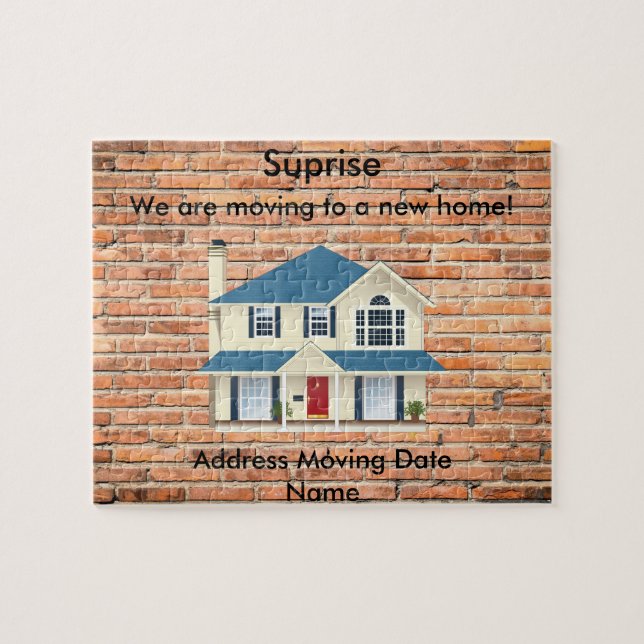 Puzzle Nous sommes surprise mobile de maison de nouvelle (Horizontal)