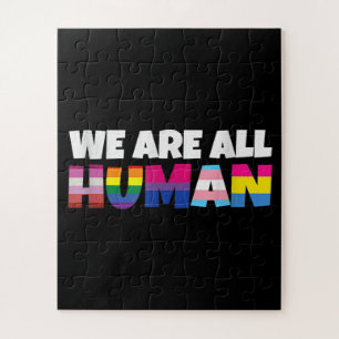 Puzzle Nous Sommes Tous Fier Humain LGBT Rainbow Flag