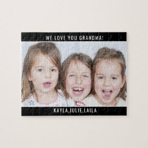 Puzzle Nous t'aimons Photo de la famille de grand-mère