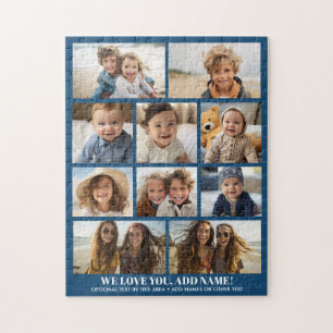 Puzzle Nous vous aimons Ajouter un nom - 10 Collage de ph