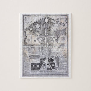 Puzzle Nouveau plan de la ville, du château et des