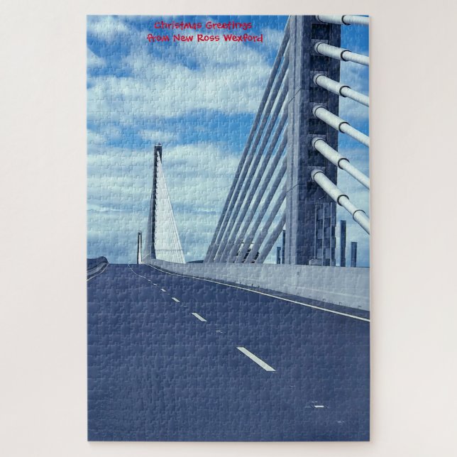Puzzle Nouveau pont de suspension New Ross Wexford Irland (Vertical)