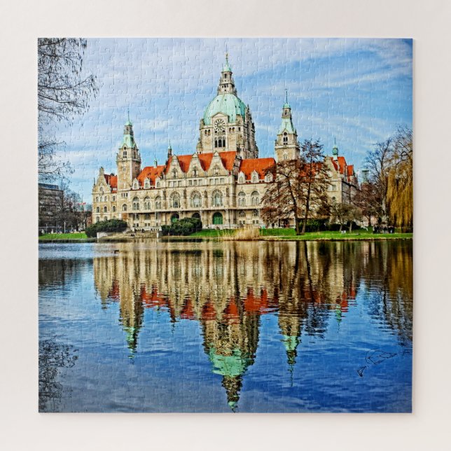 Puzzle Nouvel hôtel de ville - Hanovre, Allemagne - 20x20 (Vertical)