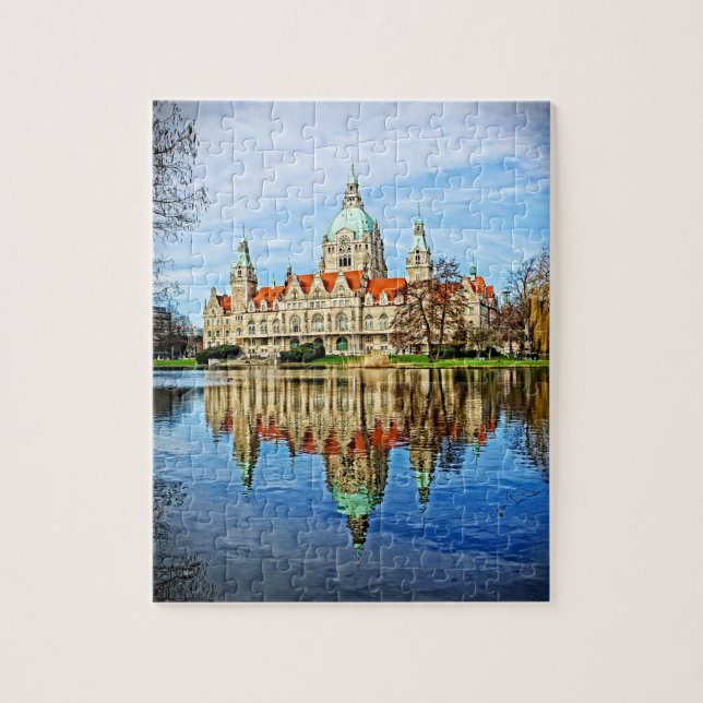 Puzzle Nouvel hôtel de ville - Hanovre, Allemagne - 8x10  (Vertical)