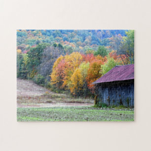 Puzzle Nouvelle-Angleterre Tabac Grange Automne Folithe N