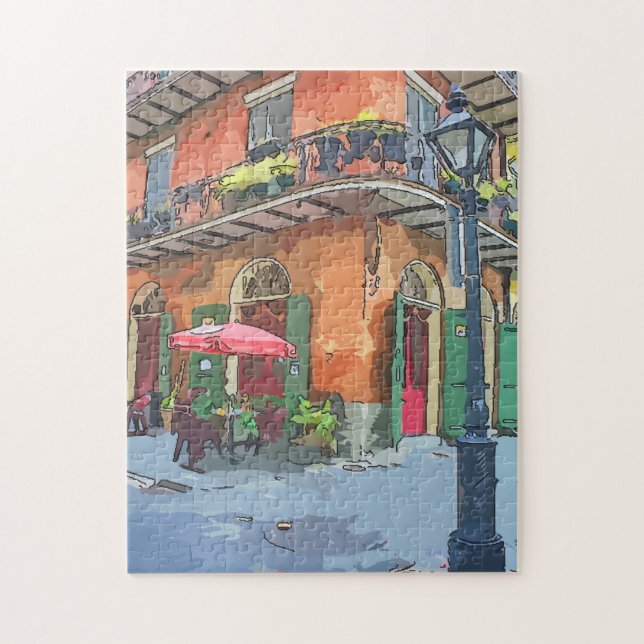 Puzzle Nouvelle-Orléans French Quarter Alley (Vertical)