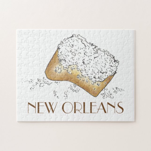 Puzzle Nouvelle-Orléans Louisiane NOLA Sugary Beignet Pas (Horizontal)