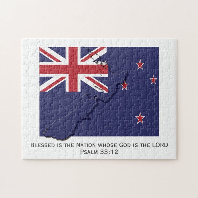 Puzzle NOUVELLE-ZÉLANDE | Blessed Nation | DRAPEAU ZEALAN (Horizontal)