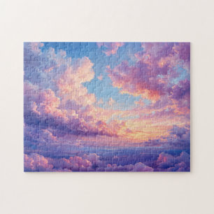Puzzle Nuages pastel colorés spectaculaires Ciel
