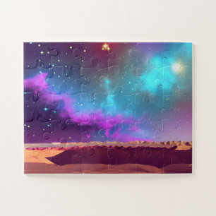 Puzzle Nuages super violets et bleus orageux sur Mars