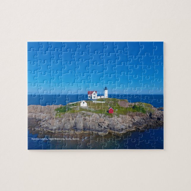 Puzzle Nubble Lumière Océan Atlantique Phare du Maine (Horizontal)