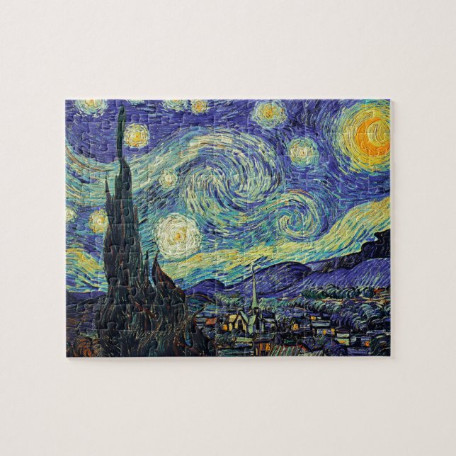 Puzzle Nuit étoilée par van Gogh Art moderne Peinture Ble (Horizontal)