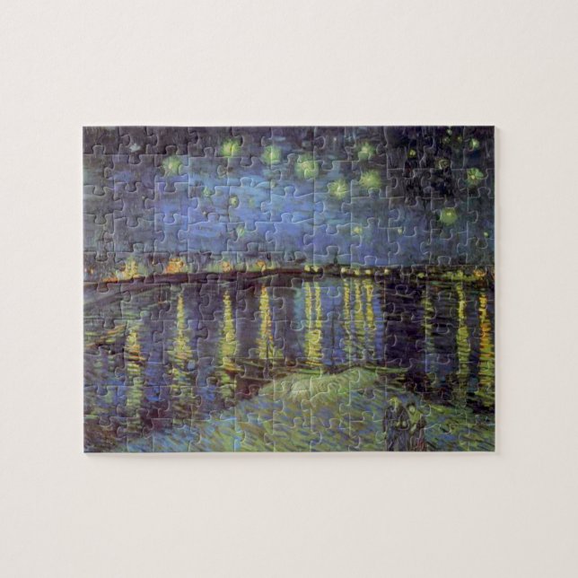 Puzzle Nuit Starry Van Gogh sur le Rhône (Horizontal)