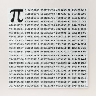 Puzzle Numéro Pi 1000 Premiers Chiffres Symbole mathéma