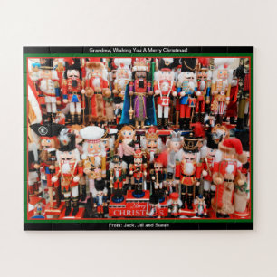 Puzzle Nutcracker cadeau de Noël pour les grands noms per