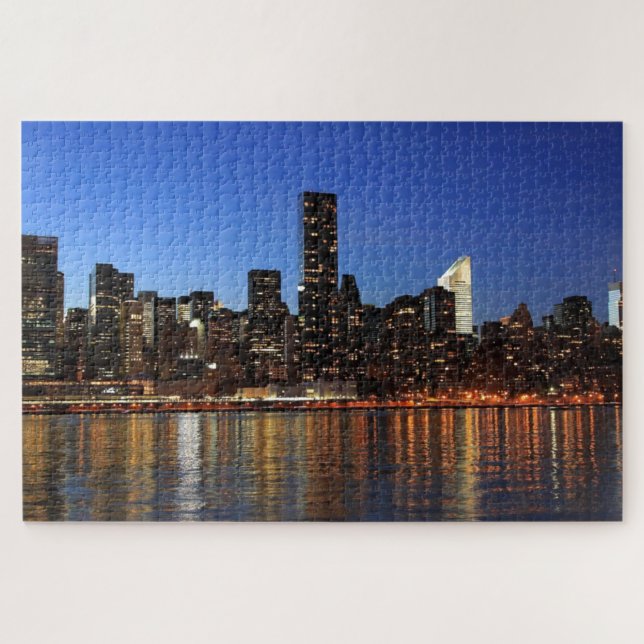 Puzzle NYC New York City Manhattan Nuit (Horizontal)