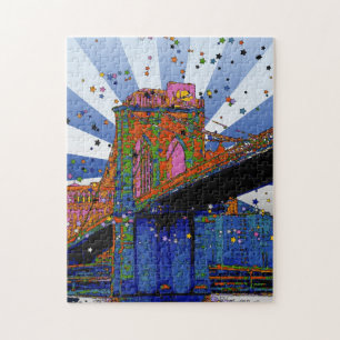 Puzzle NYC psychédélique : Pont Brooklyn N°2