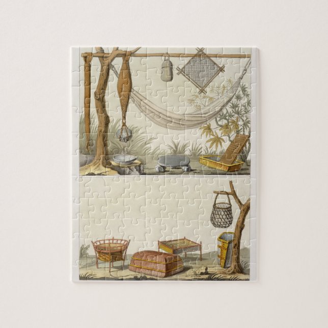 Puzzle Objets appartenant aux Indiens (gravure de (Vertical)