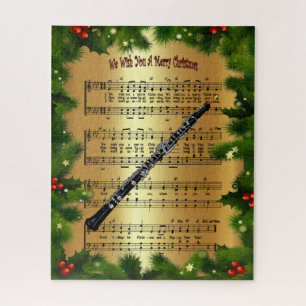 Puzzle Oboe ~ "Nous Vous Souhaitons Un Joyeux Noël" ~