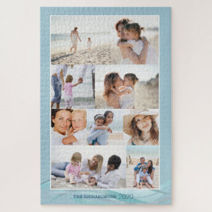 Puzzle Ocean Beach Thème Famille Photo Mémoire Collage Gr