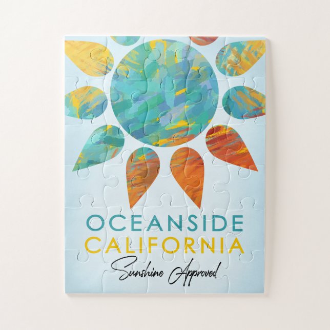 Puzzle Oceanside California Sunshine Travel (Vertical)